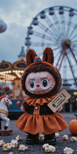 Labubu’s-Spooky-Carnival-Night,Labubu-Halloween-Wallpaper.png