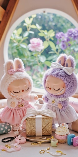 Labubu的奇趣礼物包装派对