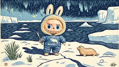 Labubu北极冰潜者